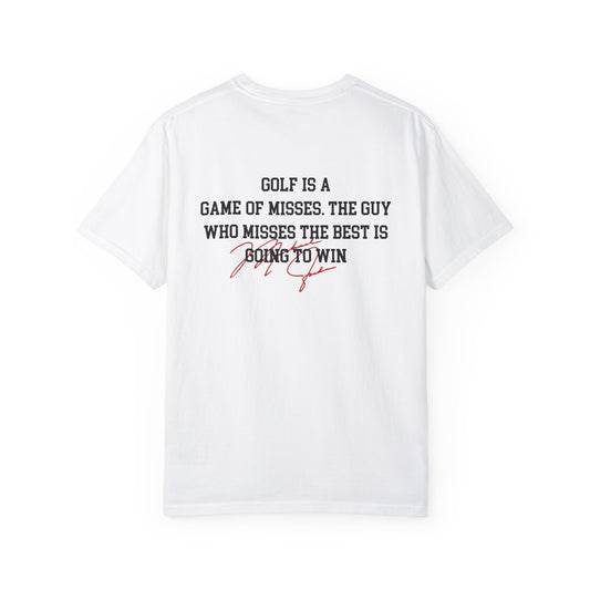 Michael Jordan Graphic Golf Unisex T-shirt - White Garment-Dyed